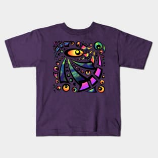 Geometric Abstract Rainbow Kids T-Shirt